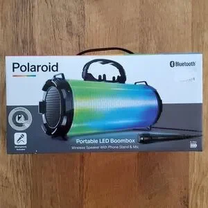 Polaroid led cheap boombox